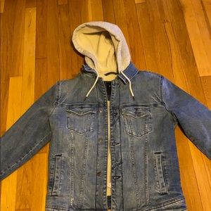 hollister Jean jacket lined with Sherpa